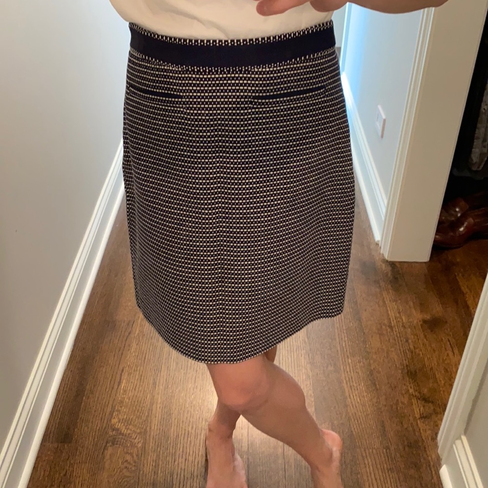 Brooks Brothers Blue and White Skirt